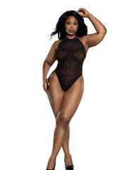Load image into Gallery viewer, Dreamgirl Plus Mocha Leopard Teddy Lingerie - Nastassy