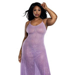 Load image into Gallery viewer, Dreamgirl Plus Ombre Lily Glitter Mesh Gown Lingerie - Nastassy
