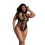 Load image into Gallery viewer, Dreamgirl Plus Peek A Boo Teddy Black Lingerie - Nastassy
