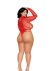 Load image into Gallery viewer, Dreamgirl Plus Poinsetta Teddy &amp; Harness Lingerie - Nastassy