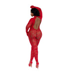 Load image into Gallery viewer, Dreamgirl Plus Gloved Bodystocking - Red Lingerie - Nastassy
