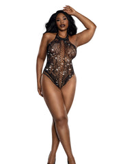 Load image into Gallery viewer, Dreamgirl Plus Showgirl Teddy Lingerie - Nastassy