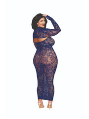 Load image into Gallery viewer, Dreamgirl Plus Bodystocking Gown &amp; Shrug