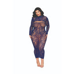 Load image into Gallery viewer, Dreamgirl Plus Bodystocking Gown &amp; Shrug Bodystocking - Nastassy
