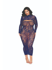 Load image into Gallery viewer, Dreamgirl Plus Bodystocking Gown &amp; Shrug