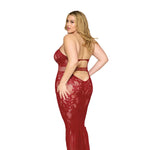 Load image into Gallery viewer, Dreamgirl Plus Size Bodystocking Lace Gown Bodystocking - Nastassy

