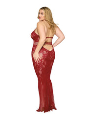 Load image into Gallery viewer, Dreamgirl Plus Size Bodystocking Lace Gown Bodystocking - Nastassy