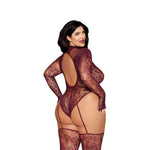 Load image into Gallery viewer, Dreamgirl Plus Size Cherry Lacquer Teddy Bodystocking Lingerie - Nastassy

