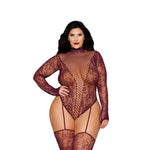 Load image into Gallery viewer, Dreamgirl Plus Size Cherry Lacquer Teddy Bodystocking Lingerie - Nastassy
