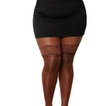 Load image into Gallery viewer, Dreamgirl Plus Size Laced Stay-up Sheer Thigh High Thigh Highs - Nastassy
