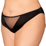 Load image into Gallery viewer, Dreamgirl Plus Size Microfiber Heart-Back Panty with Fringe Detail Panty - Nastassy
