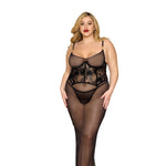 Load image into Gallery viewer, Dreamgirl Plus Size Midi Garter Chemise &amp; G-String Lingerie - Nastassy
