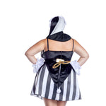 Load image into Gallery viewer, Dreamgirl Plus Size Scary Doll Satin Dress with Pompom Details Halloween Costume – Creepy Doll Outfit Costume - Nastassy
