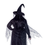 Load image into Gallery viewer, Dreamgirl Plus Size Scary Witch Velvet &amp; Lace Dress with Hat &amp; Cape Women’s Costume – Halloween Witch Outfit Costume - Nastassy

