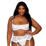 Load image into Gallery viewer, Dreamgirl Plus Size Stretch Lace Open Cup Underwire Shelf Bra Bra - Nastassy
