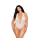 Load image into Gallery viewer, Dreamgirl Plus White Teddy &amp; Harness Lingerie - Nastassy
