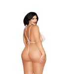 Load image into Gallery viewer, Dreamgirl Plus White Teddy &amp; Harness Lingerie - Nastassy
