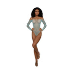 Load image into Gallery viewer, Dreamgirl Rhinestone Off Shoulder Bodystocking - Nastassy
