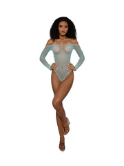 Load image into Gallery viewer, Dreamgirl Rhinestone Off Shoulder Bodystocking - Nastassy