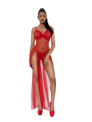 Load image into Gallery viewer, Dreamgirl Romance Lace-Trim Gown 2-Piece Set