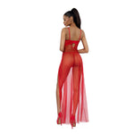 Load image into Gallery viewer, Dreamgirl Romance Lace-Trim Gown 2-Piece Set Lingerie - Nastassy
