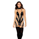 Load image into Gallery viewer, Dreamgirl Sheer Panel Garter Slip Garter Slip - Nastassy
