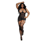 Load image into Gallery viewer, Dreamgirl Plus Sparkle Chemise 2-Piece Set
