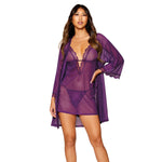 Load image into Gallery viewer, Dreamgirl Stretch Mesh Chemise &amp; Robe Set Robes - Nastassy
