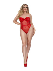 Load image into Gallery viewer, Dreamgirl Plus Sweetheart Teddy