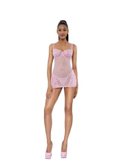 Load image into Gallery viewer, Dreamgirl Venus Chemise 2-Piece Set