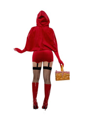 Load image into Gallery viewer, Dreamgirl Velvet Red Riding Hood