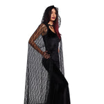Load image into Gallery viewer, Dreamgirl Lace Cape with Hood Costume Accessory - Nastassy
