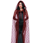 Load image into Gallery viewer, Dreamgirl Lace Cape with Hood Costume Accessory - Nastassy
