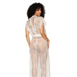Load image into Gallery viewer, Dreamgirl Lace gown and G-string set with wide eyelash lace Lingerie - Nastassy
