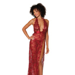 Load image into Gallery viewer, Dreamgirl Lace halter gown with matching G-string lingerie - Nastassy
