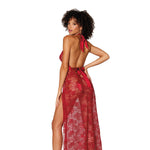 Load image into Gallery viewer, Dreamgirl Lace halter gown with matching G-string lingerie - Nastassy
