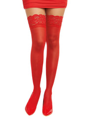 Load image into Gallery viewer, Dreamgirl Laced Stay-up Sheer Thigh High Thigh Highs - Nastassy