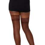 Load image into Gallery viewer, Dreamgirl Laced Stay-up Sheer Thigh High Thigh Highs - Nastassy

