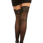 Load image into Gallery viewer, Dreamgirl Laced Stay-up Sheer Thigh High Thigh Highs - Nastassy
