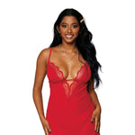 Load image into Gallery viewer, Dreamgirl Stretch Mesh Chemise &amp; Robe Set Robe - Nastassy
