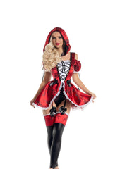 Load image into Gallery viewer, Party King Brocade Riding Hood Costumes - Nastassy