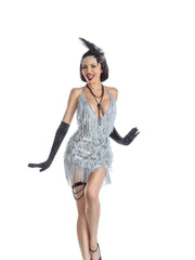 Load image into Gallery viewer, Party King Platinum Flapper Sexy Costumes - Nastassy
