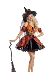 Load image into Gallery viewer, Party King Sweet As Candy Corn Witch Costumes - Nastassy