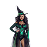Load image into Gallery viewer, Party King Wicked Emerald Witch Costumes - Nastassy
