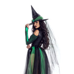 Load image into Gallery viewer, Party King Wicked Emerald Witch Costumes - Nastassy
