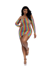 Load image into Gallery viewer, Plus Rainbow Mini with Arm Warmers - Nastassy