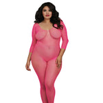 Load image into Gallery viewer, Dreamgirl Plus Size Fishnet Open Crotch Bodystocking Bodystocking - Nastassy
