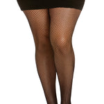 Load image into Gallery viewer, Dreamgirl Plus Size Fishnet Pantyhose with Back Seam Pantyhose - Nastassy
