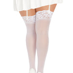 Load image into Gallery viewer, Dreamgirl Plus Size Lace Top Sheer Thigh High Thigh Highs - Nastassy
