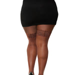 Load image into Gallery viewer, Dreamgirl Plus Size Laced Stay-up Fishnet Thigh High Thigh Highs - Nastassy
